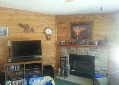 Finished wood paneling