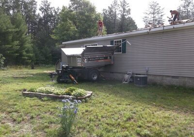 roof installation in progress