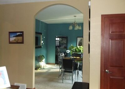 finished dining room entrance